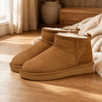 Women's Ankle Boots | Warm Fur Lining & Non-Slip Sole | Side Zipper