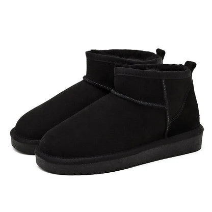 Women's Ankle Boots | Warm Fur Lining & Non-Slip Sole | Side Zipper