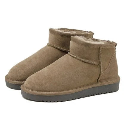 Women's Ankle Boots | Warm Fur Lining & Non-Slip Sole | Side Zipper