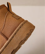 Women's Ankle Boots | Warm Fur Lining & Non-Slip Sole | Side Zipper