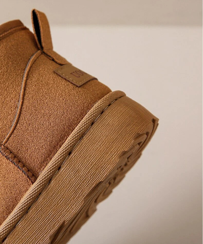 Women's Ankle Boots | Warm Fur Lining & Non-Slip Sole | Side Zipper