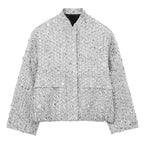 Women's Aviator Jacket | Sequin Finish | Polyester