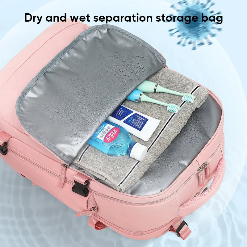 Women's Backpack | Large Waterproof USB Charging & Anti-Theft | Fits 14-Inch Laptop