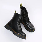 Women's Boots | Lace-Up & Side Zipper | Block Heel