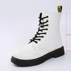 Women's Boots | Lace-Up & Side Zipper | Block Heel