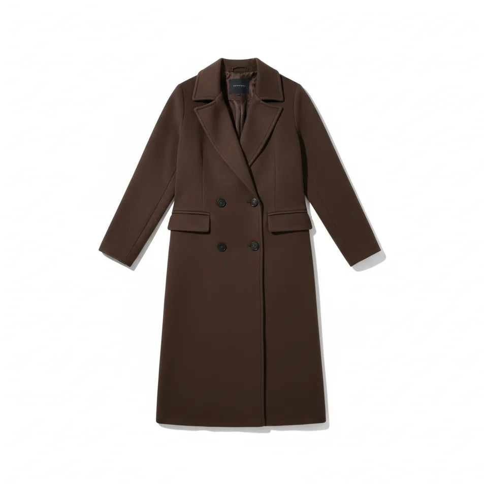 Women's Coat | Double-Breasted & Classic Lapels