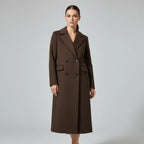 Women's Coat | Double-Breasted & Classic Lapels