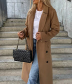 Women's Coat | Double-Breasted & Classic Lapels