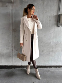 Women's Coat | Wool Blend Warmth & Soft Lining
