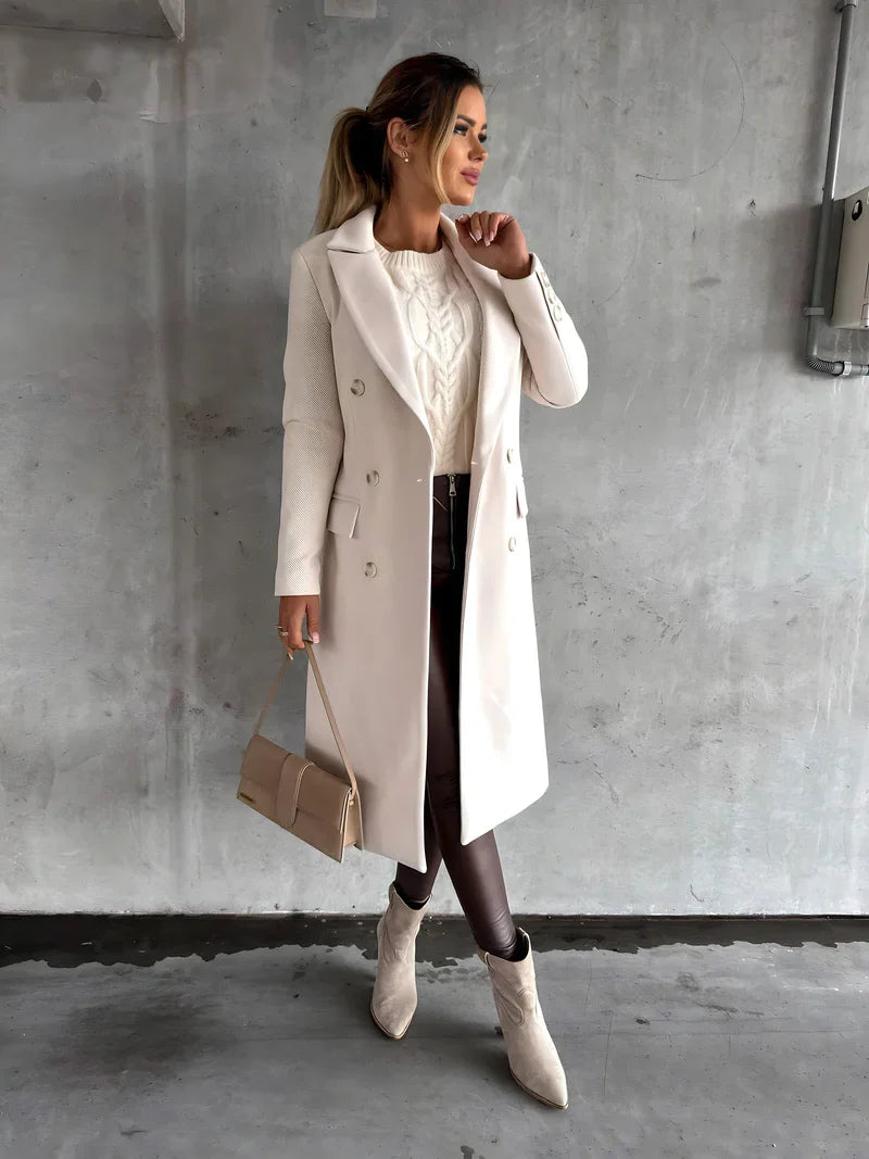 Women's Coat | Wool Blend Warmth & Soft Lining
