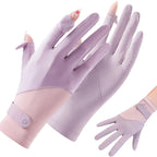 Women's Driving Gloves | Breathable Ice Silk & UV Protection | Anti-Slip Palm