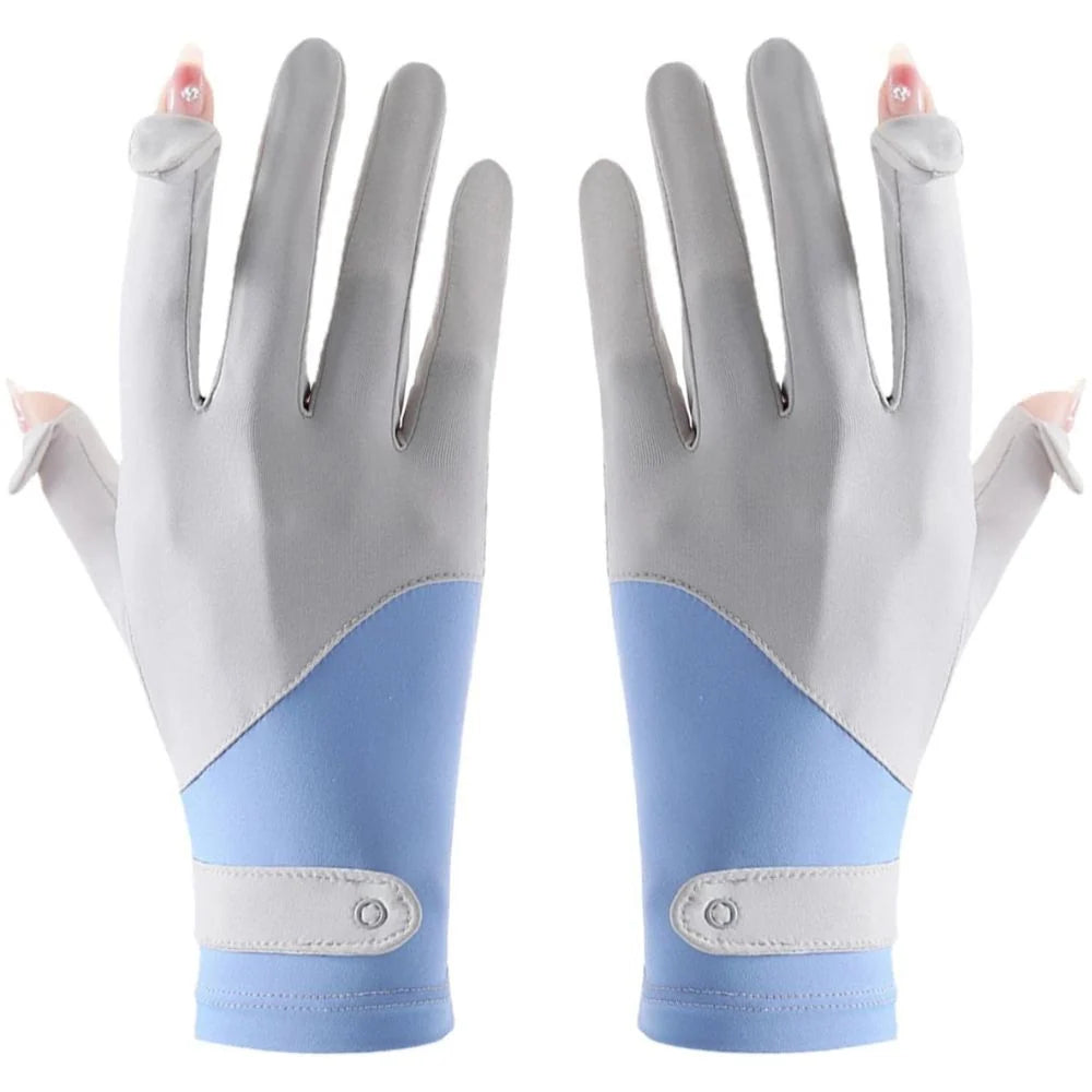 Women's Driving Gloves | Breathable Ice Silk & UV Protection | Anti-Slip Palm