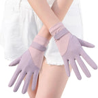 Women's Driving Gloves | Breathable Ice Silk & UV Protection | Anti-Slip Palm