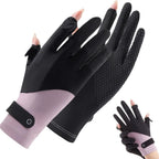 Women's Driving Gloves | Breathable Ice Silk & UV Protection | Anti-Slip Palm
