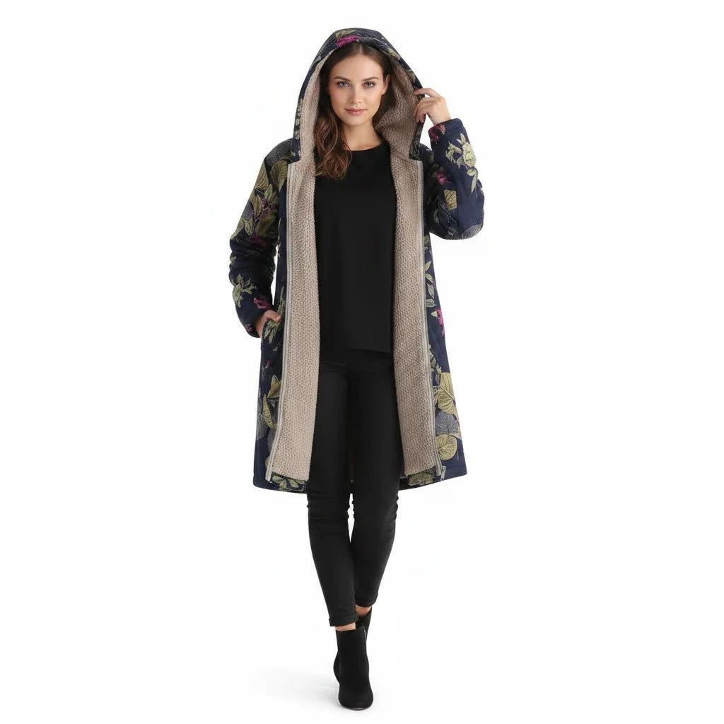Women's Hoodie Jacket | Soft Teddy Fleece, Hood & Zipper