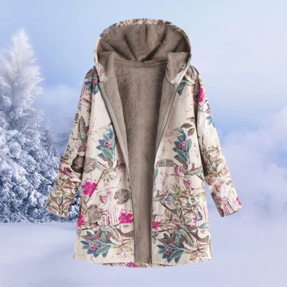Women's Hoodie Jacket | Soft Teddy Fleece, Hood & Zipper