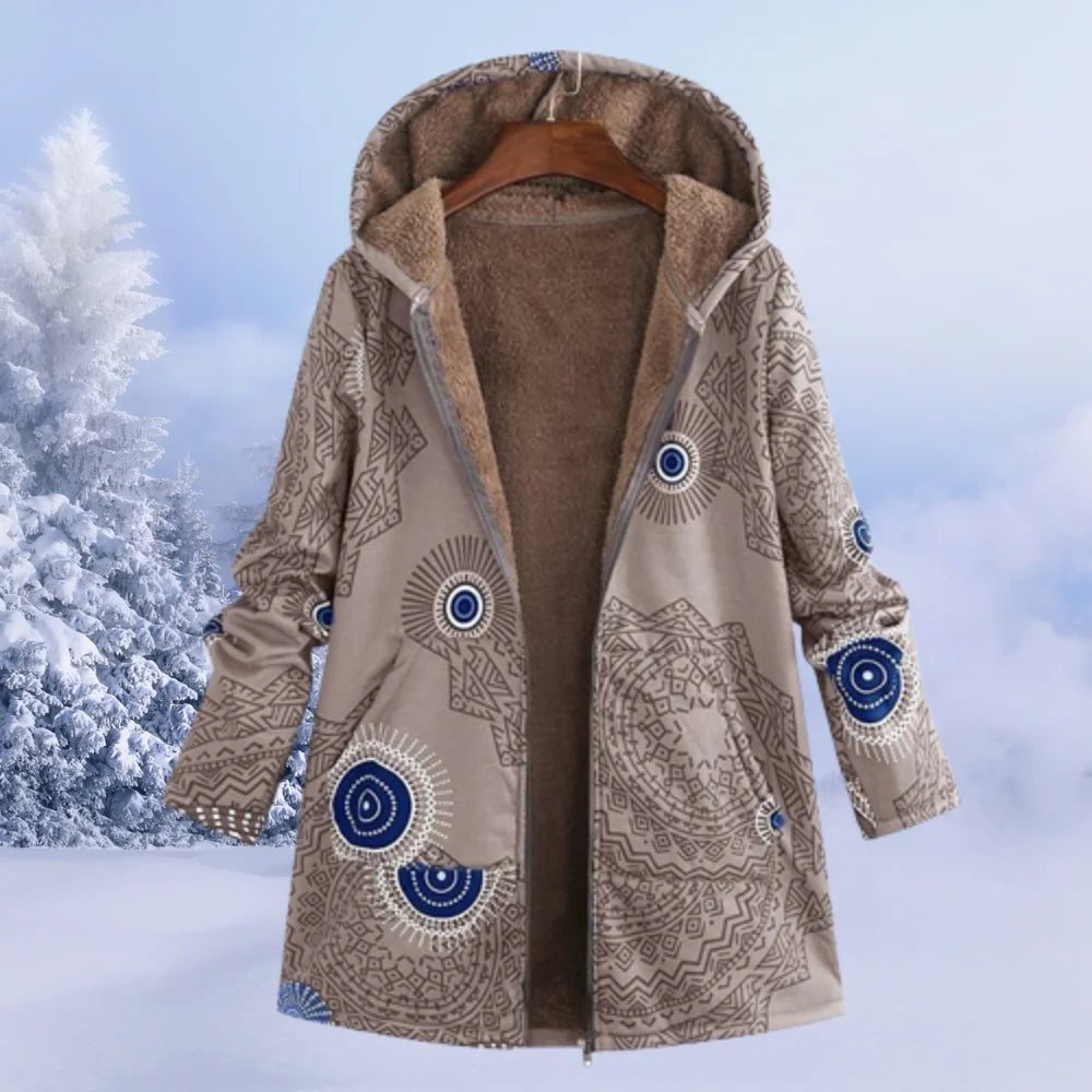 Women's Hoodie Jacket | Soft Teddy Fleece, Hood & Zipper