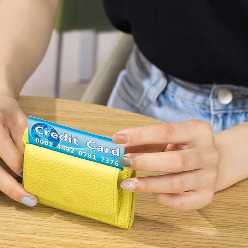 Women's Mini Wallet | RFID-Blocking & Waterproof PU | Snap Closure