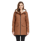 Women's Raincoat | Water- & Windproof Fleece-Lined | Adjustable Hood