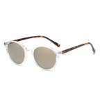 Women's Sunglasses | Polarized & UV400 | Round Leopard Frame