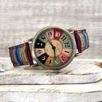 Women's Watch | Woven PU Strap & Adjustable Fit