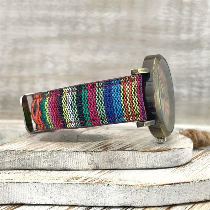 Women's Watch | Woven PU Strap & Adjustable Fit