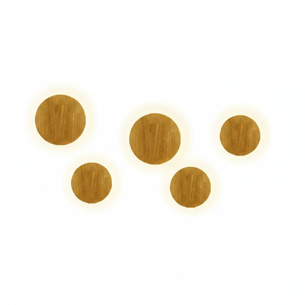 Wall Lamp | Scandinavian Wood Base & Linen Shade | Integrated LED