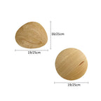 Wall Lamp | Scandinavian Wood Base & Linen Shade | Integrated LED