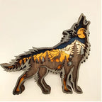 Wooden Animal Wall Decor | Handcrafted 3D Multi-Layer & LED Option