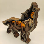 Wooden Animal Wall Decor | Handcrafted 3D Multi-Layer & LED Option