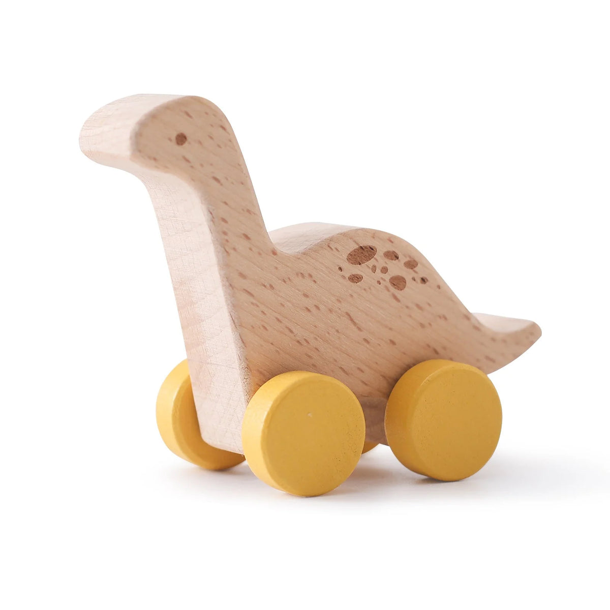 Wooden Dinosaur Toy | Solid Wood & Movable Rollers | Buy 1 Get 1 Free