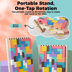 Wooden Puzzle Set | Shape-Matching Blocks & Smooth Wood | 42-Piece Set