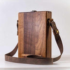 Storage Box | Briefcase-Style Clips & Leather Cover | A5 Desk Organizer