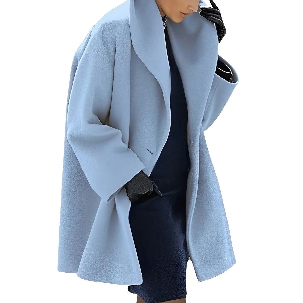 Wool Wrap Jacket | Belted Warm & Fully Lined