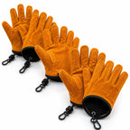 Work Gloves | Thickened Cowhide, Heat-Resistant & Magnetic Buckle