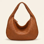 Woven Shoulder Bag | Durable & Spacious | Multiple Interior Pockets