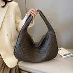 Woven Shoulder Bag | Durable & Spacious | Multiple Interior Pockets