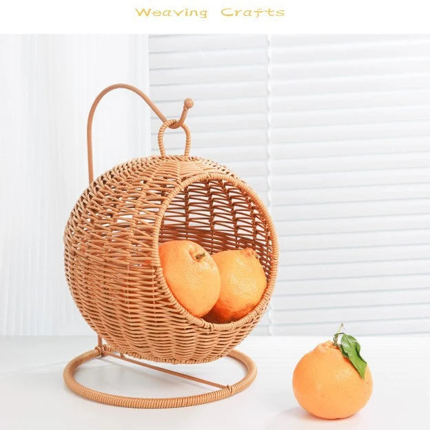 Woven Storage Basket | Wicker Round Open-Top