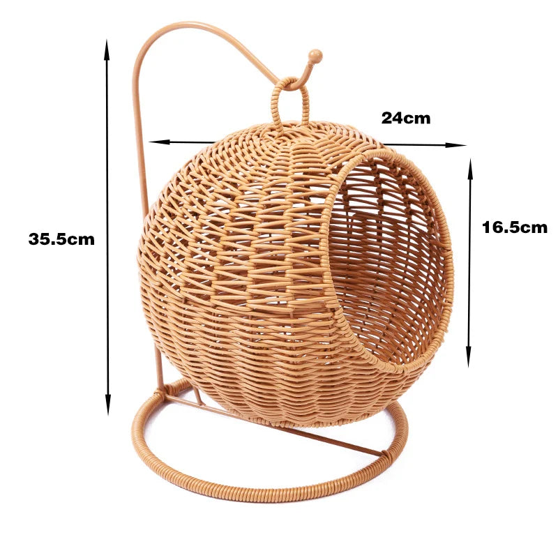 Woven Storage Basket | Wicker Round Open-Top