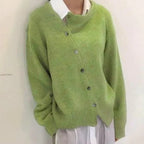 Wrap Cardigan | Cashmere & Asymmetrical Button