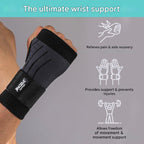 Wrist Support | Adjustable Compression & Velcro Strap | S-M & L-XL